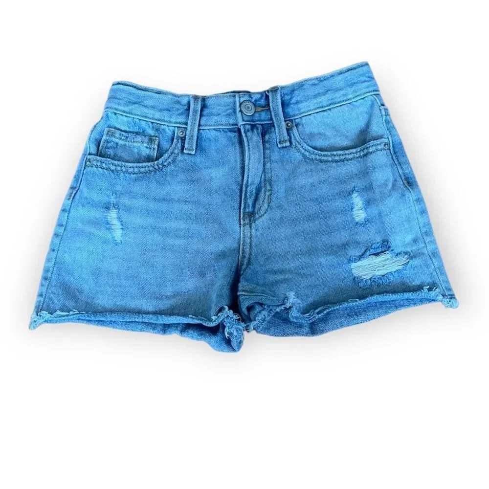Old Navy Hi Rise Distressed Denim Shorts